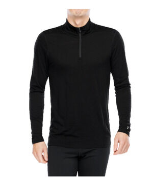Smartwool Classic Season Merino wool 1/4 Zip Boxed Pullover Y2K black XL A008475